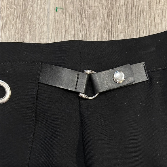 Zara Black Skort with Silver Grommets - Picture 4 of 4